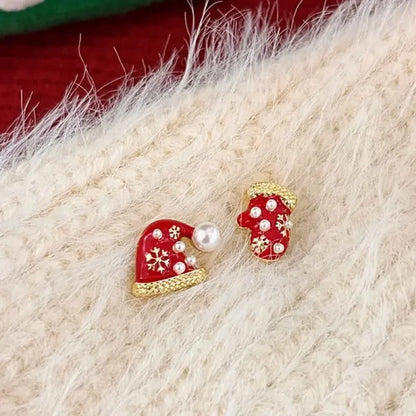 Delicate Snowflake Charm Stud Earrings Women Christmas Gift Crystal Zircon ❄️✨