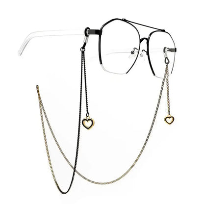 Kawaii Round Glasses with Sakura Chain 🌸✨ Cute Retro Eyewear for Cosplay & Daily Wear 👓💖