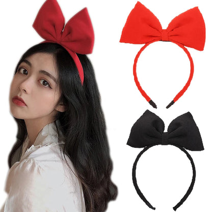 Kawaii Red & Black Bow Hairband 🎀 | Cute & Stylish Headwear for Girls & Women 🌈✨