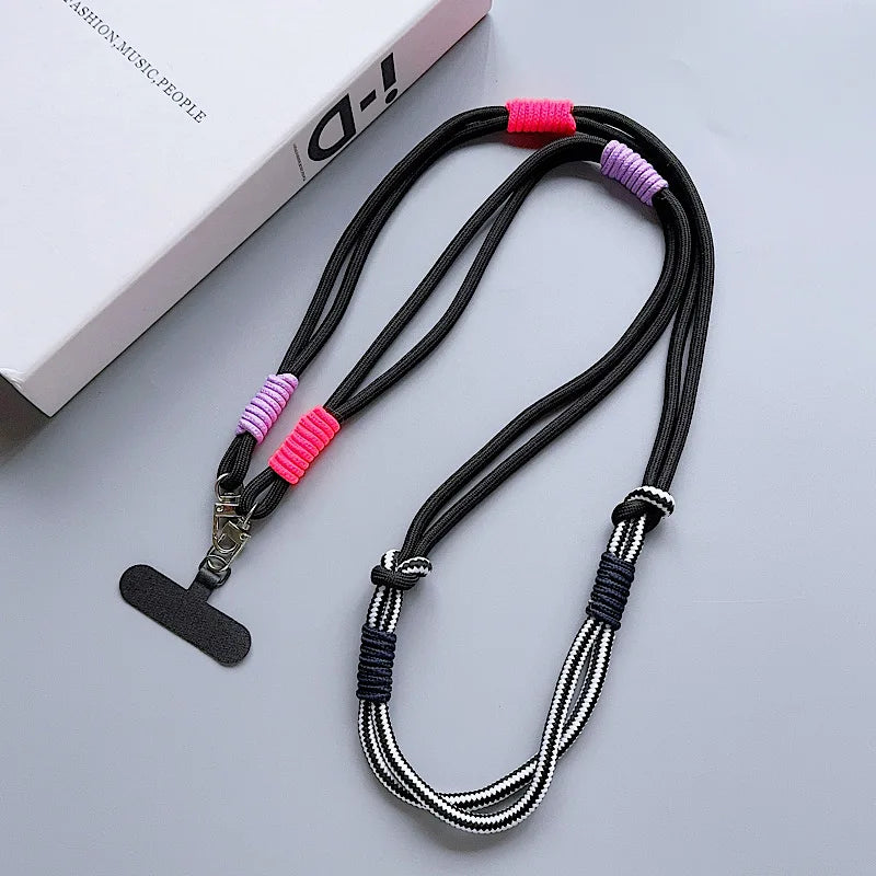 Kawaii Handwoven Phone Lanyard 🌈✨ | Long Crossbody Strap - Sturdy & Cute Anti-Loss Accessory for All! 💖📱