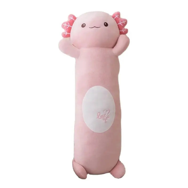 Kawaii Axolotl Plush Pillow 🐾 | Adorable Cartoon Cushion 🎀 | Perfect Gift for Birthdays & Xmas 🎉