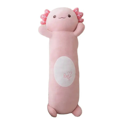 Kawaii Axolotl Plush Pillow 🐾 | Adorable Cartoon Cushion 🎀 | Perfect Gift for Birthdays & Xmas 🎉