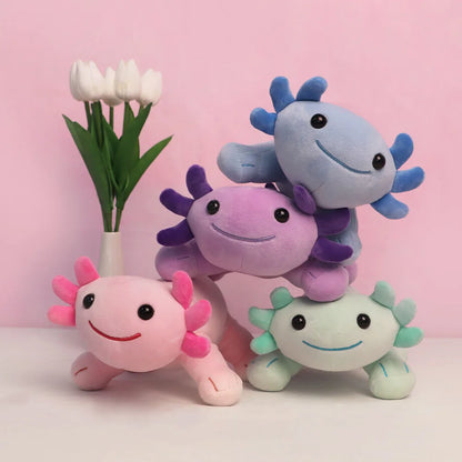 Adorable Axolotl Plushies 🐾 | 4Pcs Cute & Soft Stuffed Animal Dolls 🎀 | Perfect Kawaii Birthday Gifts & Home Decor 🌟