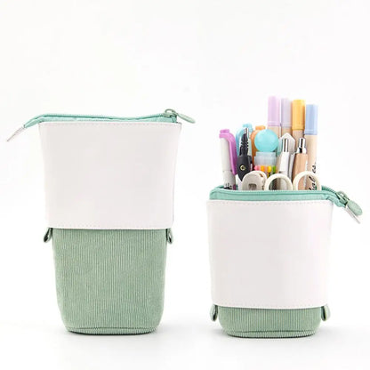 Kawaii Boba Milk Tea Pencil Case 🥤✨ | Cute Retractable Pen Holder & Stationery Organizer for Kids 🎨🌈