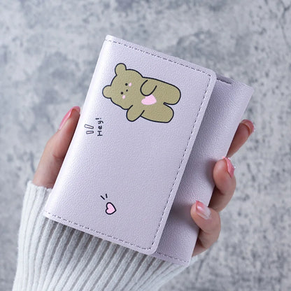 Adorable Bow & Floral Wallet 🌸💕 - Sweet Pink Purse for Girls, Perfect for Travel & Everyday Use! 🌼✨