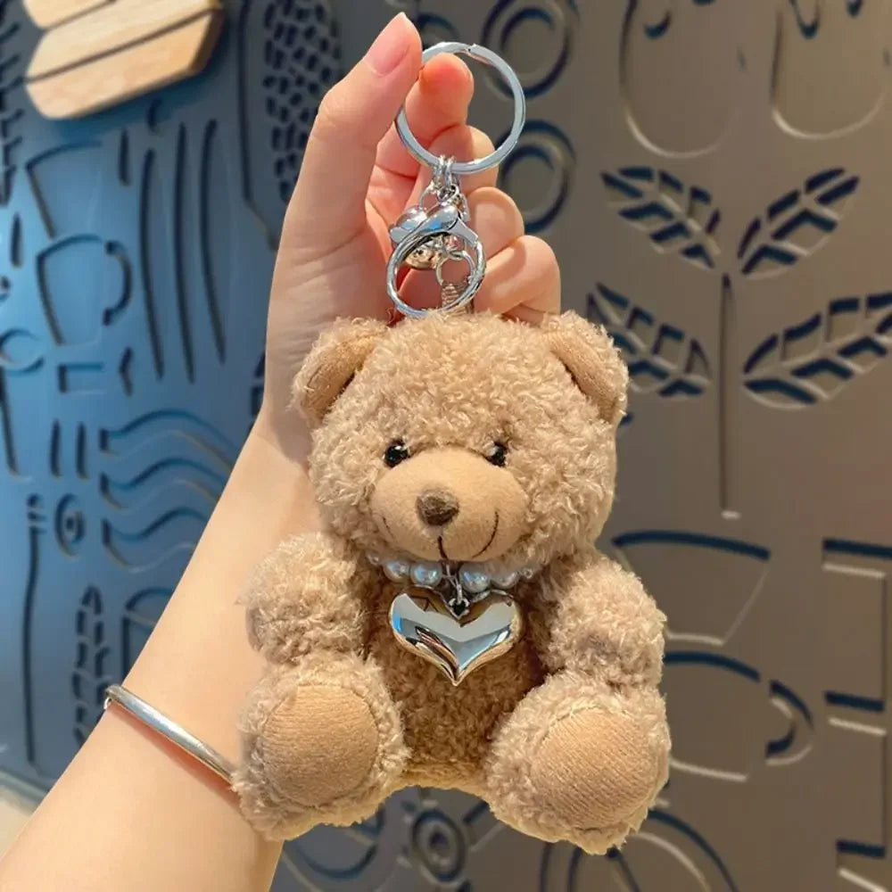 Brown Bear Plush Pendant Bag Charm Cute Hangings for Bags 🐻🧸