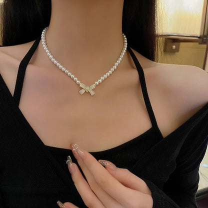 ✨Charming Pearl Planet Choker 💖 Heart Pendant Y2K Vibe 🌟 Trendy Hip Hop Jewelry for Cool Girls