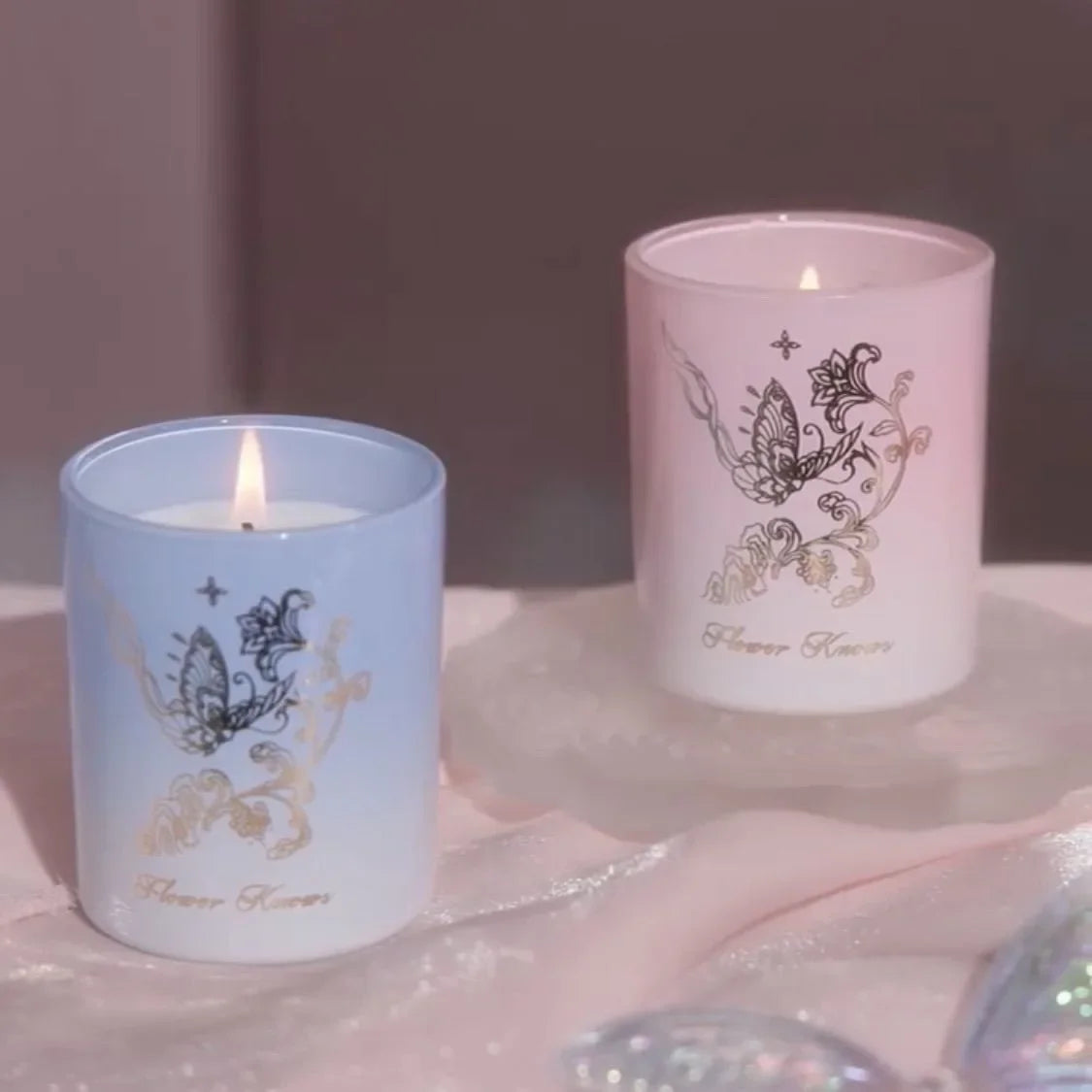 Kawaii Butterfly Makeup Mirror 🦋✨ | Flower Knows 8th Anniversary Handheld Vanity Delight 💖