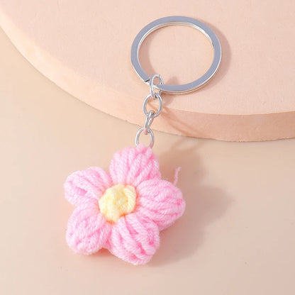 Playful Handmade Knitted Pig Dog Keyrings for Gifts 🐷🐶