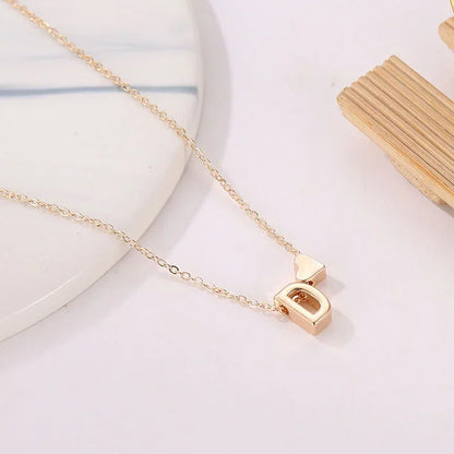 Kawaii Tiny Heart Initial Necklace 💖✨ - Dainty Gold & Silver Choker for Women 🎀 Perfect Gift!