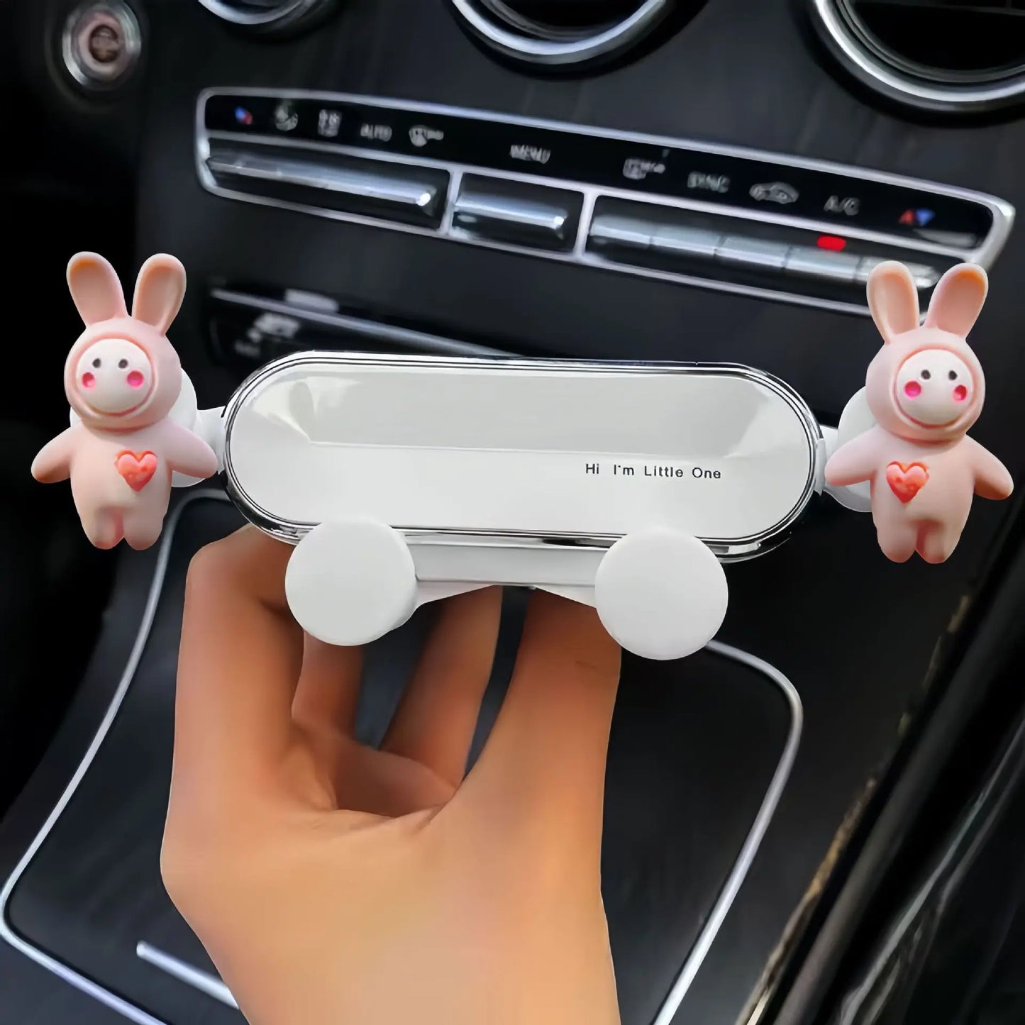 Kawaii Car Air Outlet Phone Holder 🐾✨ - Cute Cartoon Navigation Buddy & Multi-Functional Accessory!