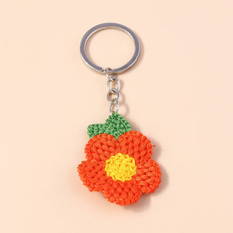 Playful Handmade Knitted Pig Dog Keyrings for Gifts 🐷🐶