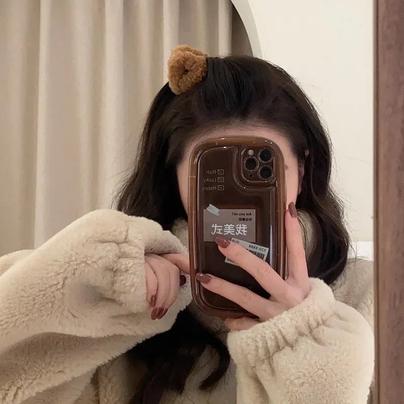 Kawaii Fluffy Cat Ear Hair Clips 🐾✨ | Adorable Lamb Cashmere Accessory for Winter 💖 | Cute Headwear for Girls & Women 🎀