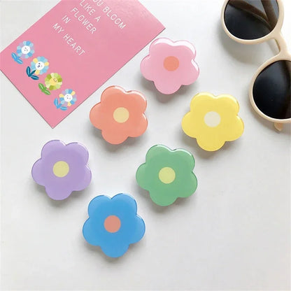 🌸 Adorable Floral Phone Buddy 🌼 Whimsical Acrylic Stand & Grip ✨ - Pixie Quill