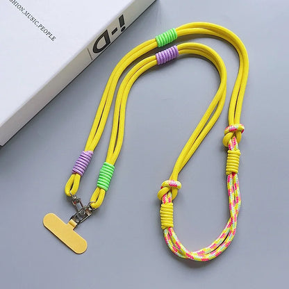Kawaii Handwoven Phone Lanyard 🌈✨ | Long Crossbody Strap - Sturdy & Cute Anti-Loss Accessory for All! 💖📱