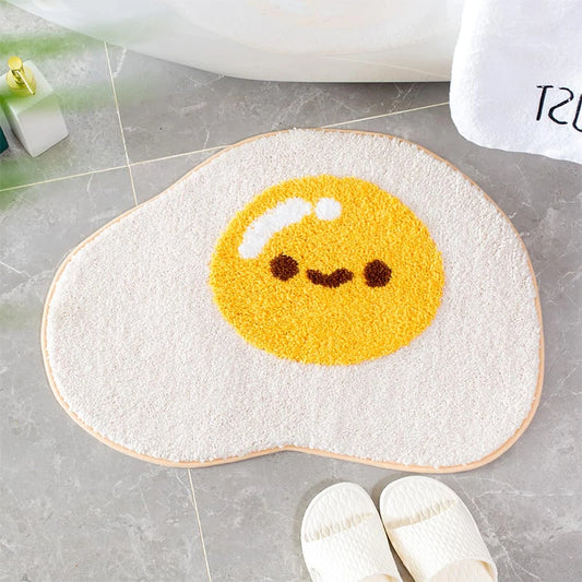 Kawaii Plush Non-Slip Bath Mat 🛁✨ Super Absorbent Microfiber Carpet for Cute Bathrooms - 40x60cm 🌈💖