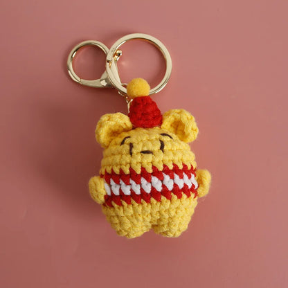 Bear Couple Keychains Crochet Duo For Keys And Bags Cute Handcrafted Charms 🧶🐻
