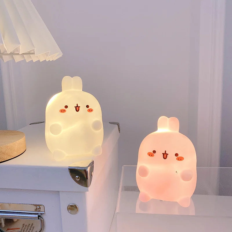 🌟 Bunny Glow Buddy 🐰✨ - Adorable LED Night Light for Cozy Spaces! - Pixie Quill