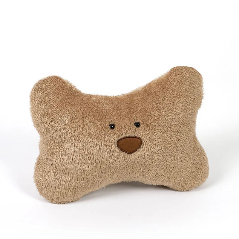 Kawaii Bear Plush Car Neck & Lumbar Support Pillow 🐻✨ - Cozy Cartoon Comfort for Your Drive! 🚗💖