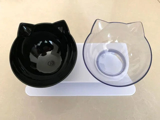 Kawaii Non-Slip Double Cat & Dog Bowl Set 🐾💕 | Adorable Feeding Station for Your Furry Friends! 🍽️🐱🐶