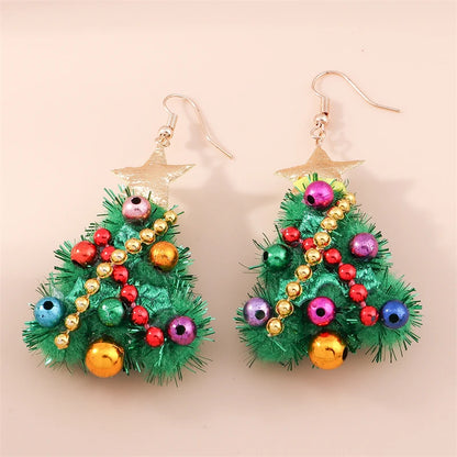 Whimsical Christmas Drop Earrings For Women Tree Deer Santa Dangle Jewelry 🎄✨