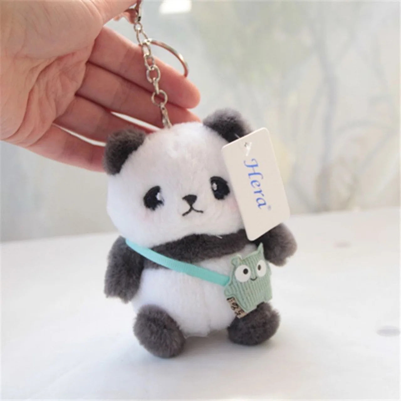 Kawaii Panda Plush Keychain 🐼✨ | Cute Taiyaki Doll Bag Pendant | Adorable Couples Keyring 🥳❤️