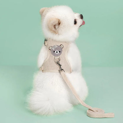 ✨ Adorable Adjustable Pet Harness & Lead Set 🐾💕 Perfect for Outdoor Adventures with Your Furry Friend! 🌈🐶🐱