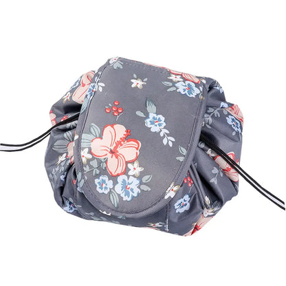 Kawaii Floral Drawstring Makeup Bag 🌸✨ | Portable Waterproof Cosmetic Pouch for Travel & Toiletries 💖👜