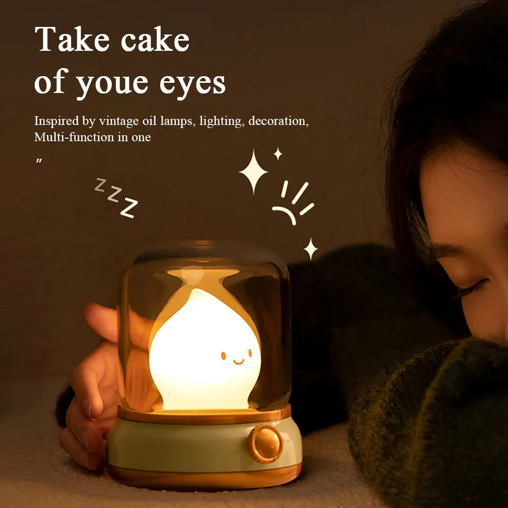 Kawaii Capybara LED Night Light 🌙✨ | Adorable Dimmable Bedside Lamp for Kids 🐾 | USB Rechargeable & Long-Lasting!
