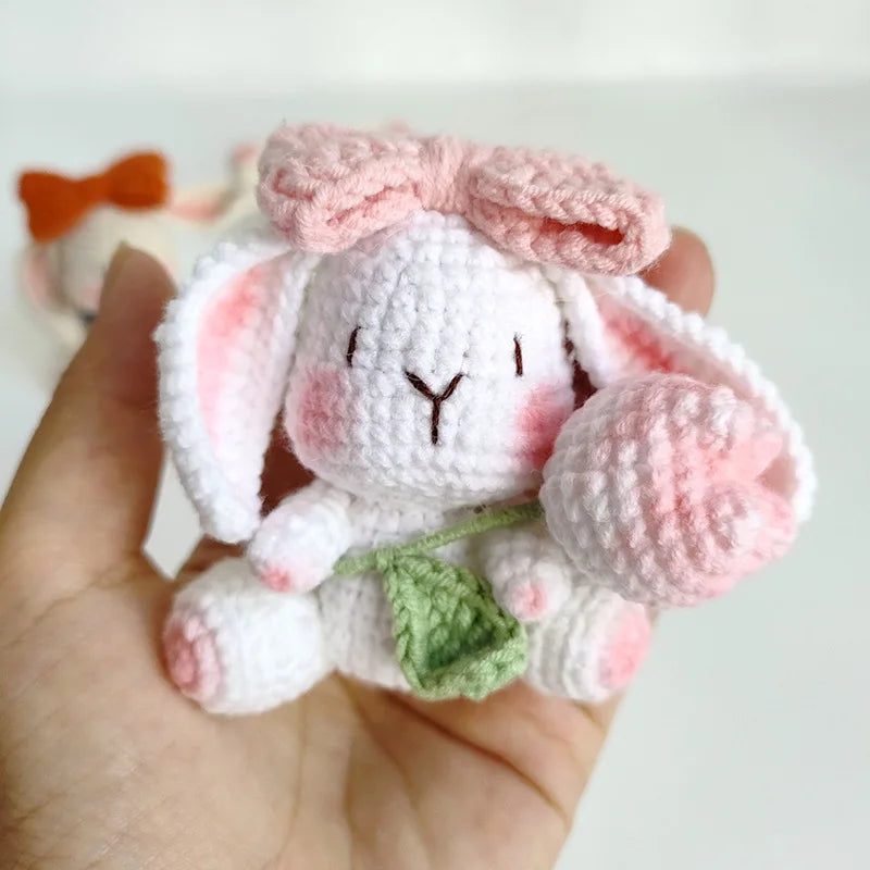 Handmade Kitten Crochet Keychain For Backpack Cute Cat Doll Pendant 🧶🐾