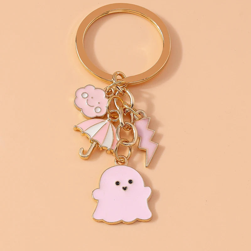 Kawaii Unicorn Horse Enamel Keychain 🦄✨ | Cute Metal Key Ring Pendant for Women & Girls | Perfect DIY Gift for Handbags & Car Keys 🎁💕