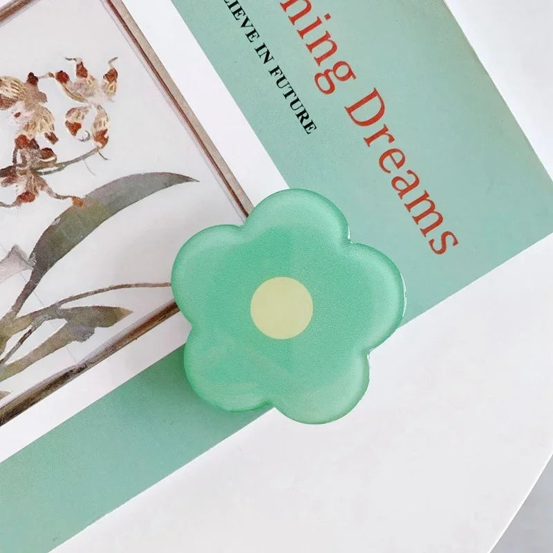 🌸 Adorable Floral Phone Buddy 🌼 Whimsical Acrylic Stand & Grip ✨ - Pixie Quill