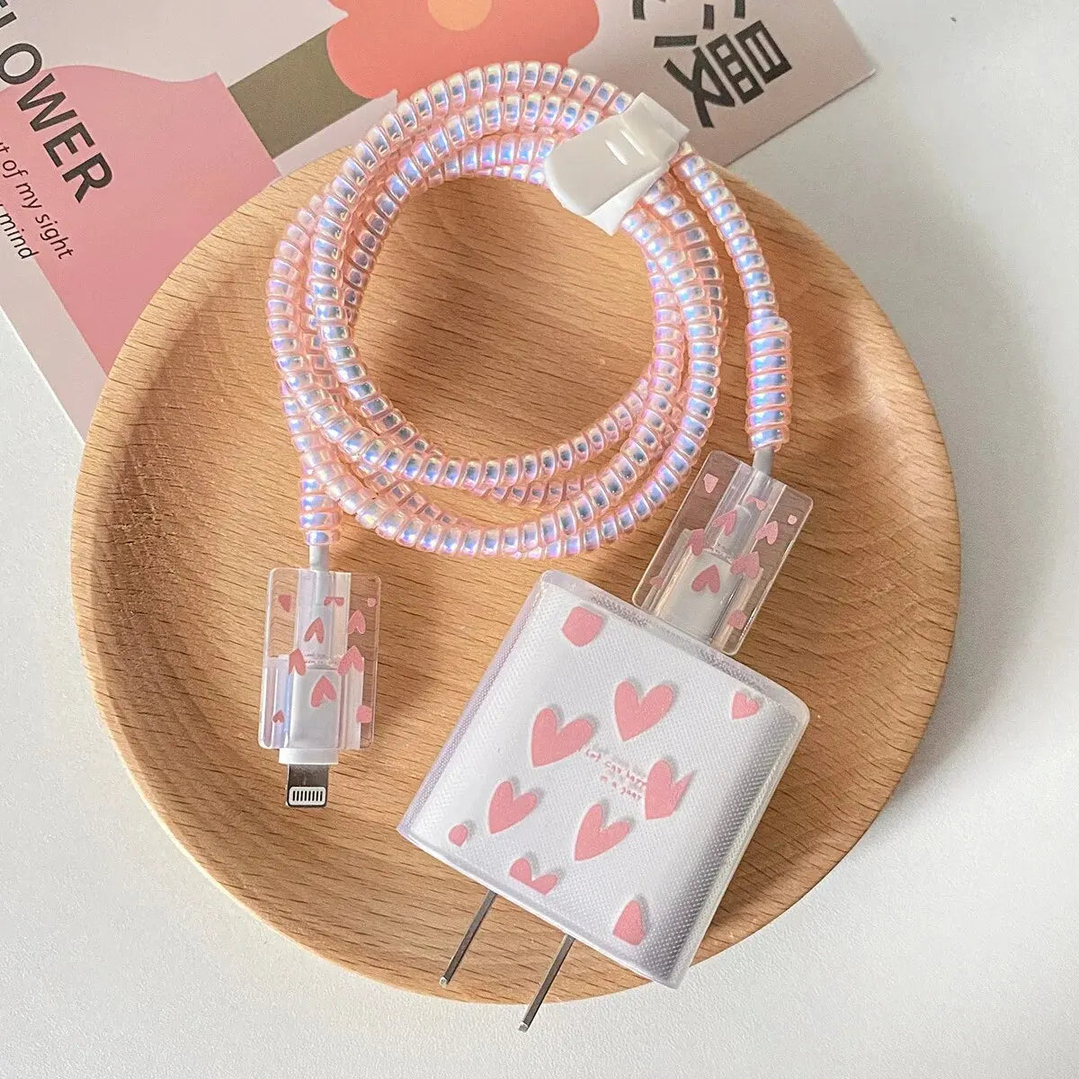 Kawaii TPU Case for Apple 18/20W Charger 🌈✨ - Adorable Bite Protector Shell for iPhone 14/13! 🐾💖