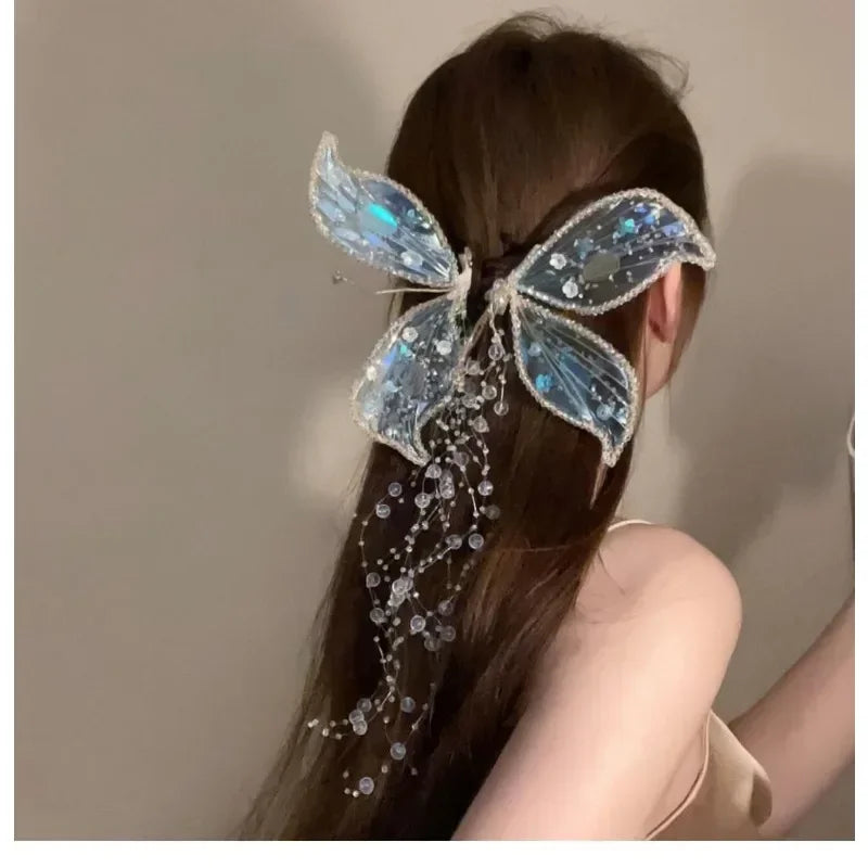 Kawaii Fairy Forest Guardian Headwear 🌸✨ with Enchanted Ears & Sparkling Butterfly Wings 🦋💖