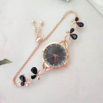 ✨ Kawaii Bow Tie Quartz Watch for Chic Girls 🎀 | Cute Ladies' Wristwatch Gift 🕒