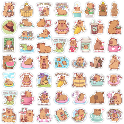 Adorable Kawaii Guinea Pig Stickers - Cute Cartoon Animals for DIY Fun & Personalization! 🐹✨