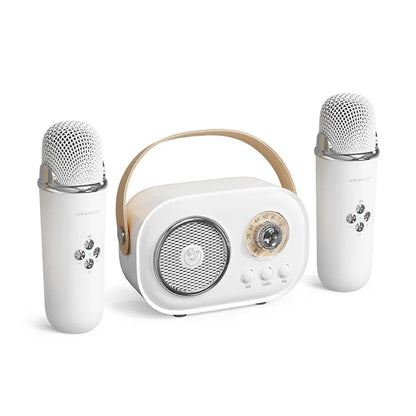 Kawaii Bluetooth Speaker 🎶 with Wireless Microphone 🎤 | Fun Karaoke 🎤 TF Card & FM Play | Perfect for Kids' Birthday Parties 🎉 | HIFI Bass & Handsfree Calling 💖