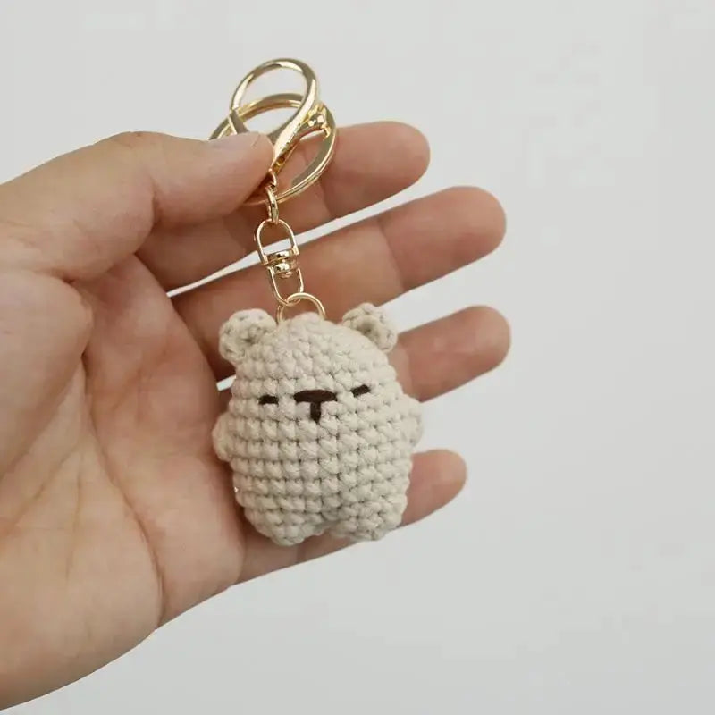 Bear Couple Keychains Crochet Duo For Keys And Bags Cute Handcrafted Charms 🧶🐻