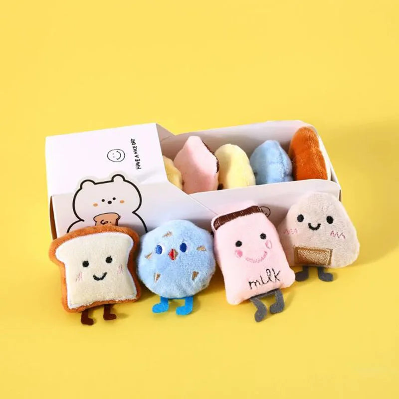Kawaii Catnip Rice Ball Plush Toy 🎉🐾 - Adorable Boredom Buster for Cats! 🐱💖