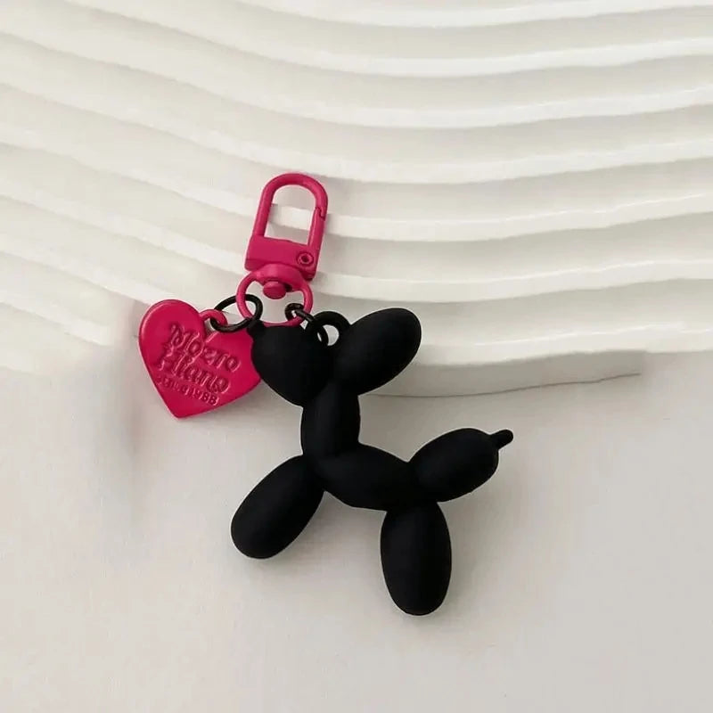 Kawaii Balloon Dog Keychain Models for Girls Sweet Ins Style Balloon Dog Phone Chain Key Buckle Accessories Bag Pendant Toys New