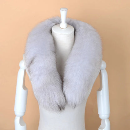 Genuine Natural Fox Fur Scarf With Drawstring 90 Cm Cozy Warm Winter Neck Warmer For Women Men 🦊❄️