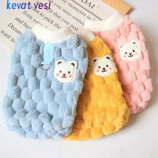 🐾 Cozy Cuddle Paws: Adorable Plush Sweater for Tiny Tails 🐶✨