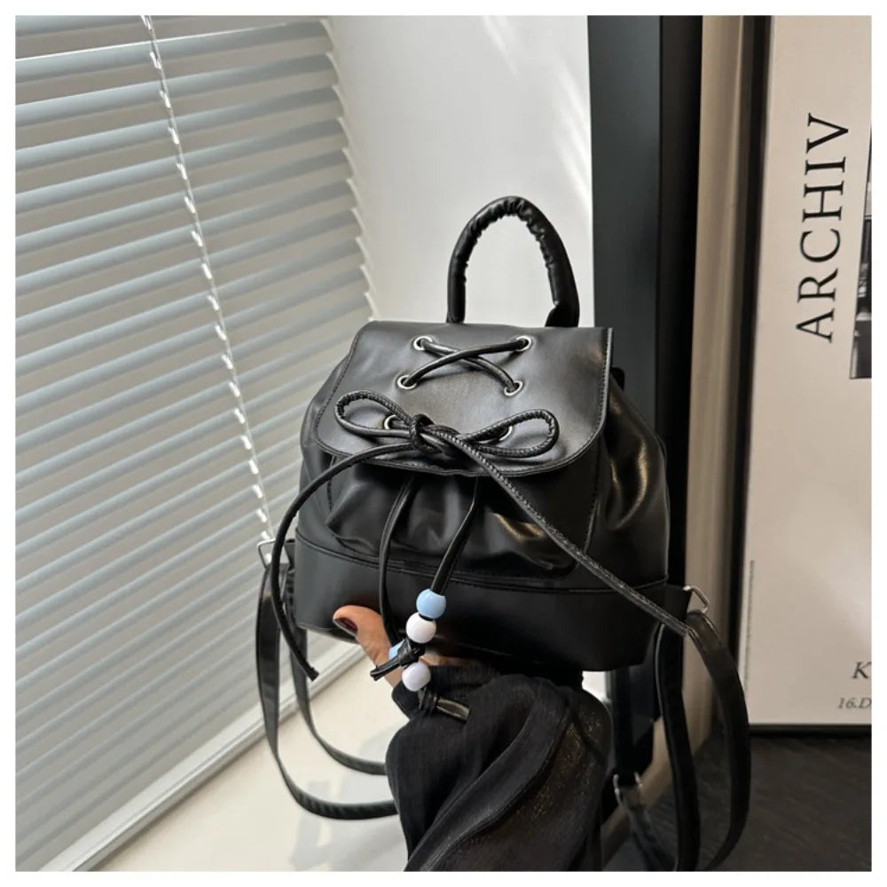 Kawaii Mini PU Backpack 🎒✨ Cute Girls' High-Capacity Shoulder Bag for School & Leisure 💖