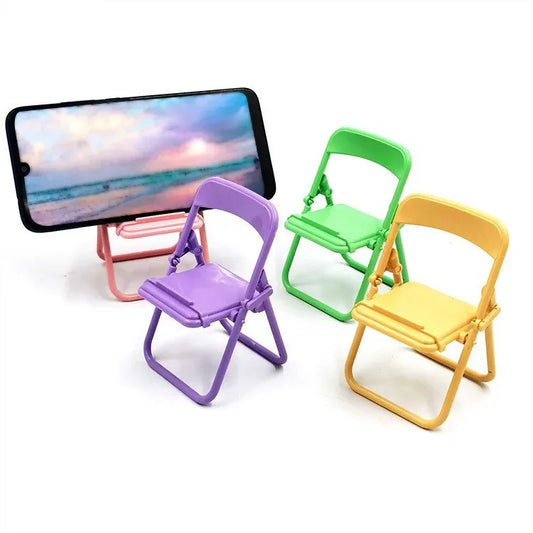 🌟 Adorable Mini Chair Stand for Phones 🍭✨ - Cute & Creative Desktop Decor! 🎀 - Pixie Quill