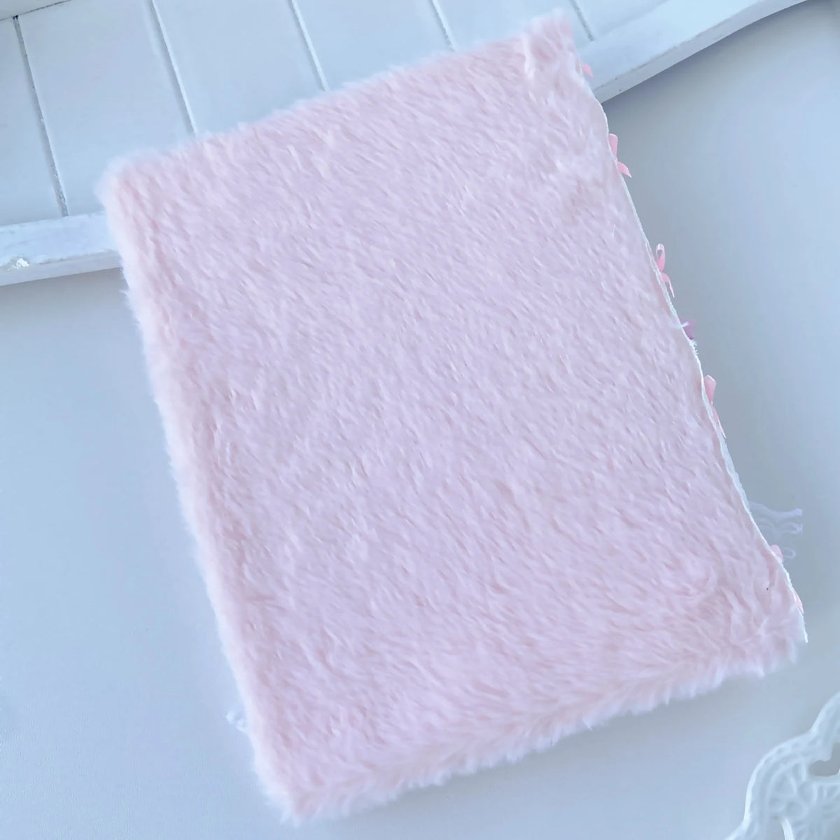 Pink Plush A5 Photo Card Binder For Kpop Fans Cute Wings Ballet Ribbon Idol Album With Lace Decor 🩷🎀📷