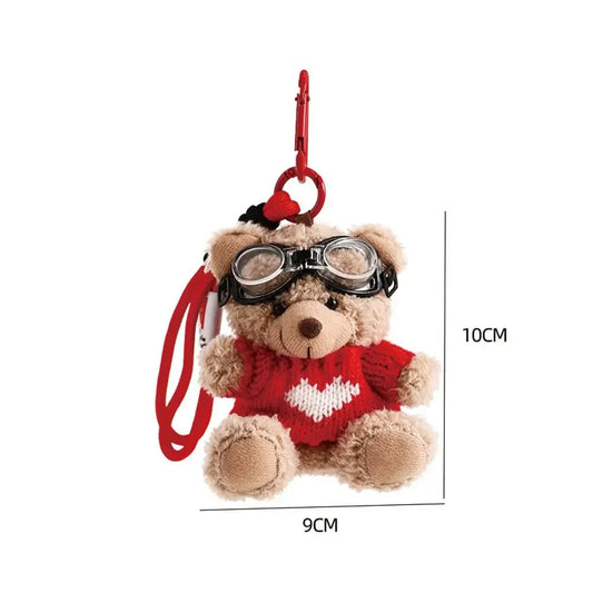 Brown Bear Plush Pendant Bag Charm Cute Hangings for Bags 🐻🧸