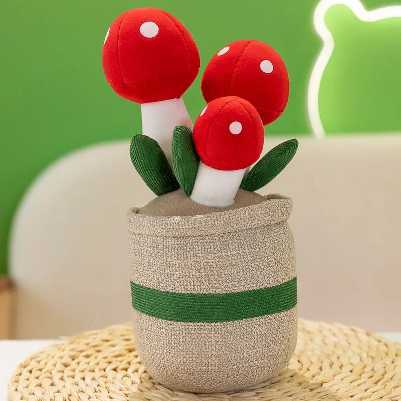 Kawaii Plush Succulent Doll 🌷🌼 - Adorable Tulip & Lily Of The Valley for Cozy Decor & Sweet Gifts 🎁✨