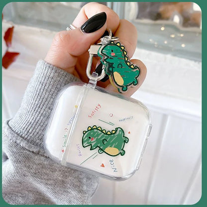 ✨ Cute Bear AirPods Case 🐻 - Soft Silicone Cover with Keychain for All Models! 🎧💖 - Pixie Quill