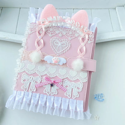 A5 Lace PU Photo Album Binder For Photocards Idol Cards With Embroidery ✨🎀📚