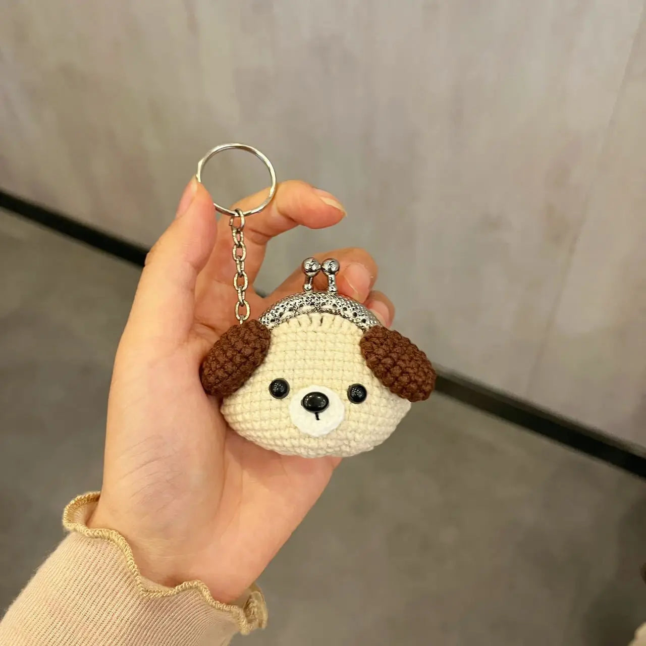 Charming Crochet Animal Keychain Bag Rabbit Plush Pendant Handmade 🧶🐰